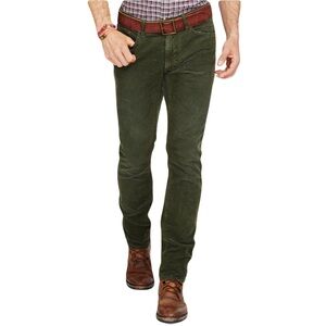 VTG Polo Ralph Lauren Green Corduroy Slim Straight Pants 35W/30L
